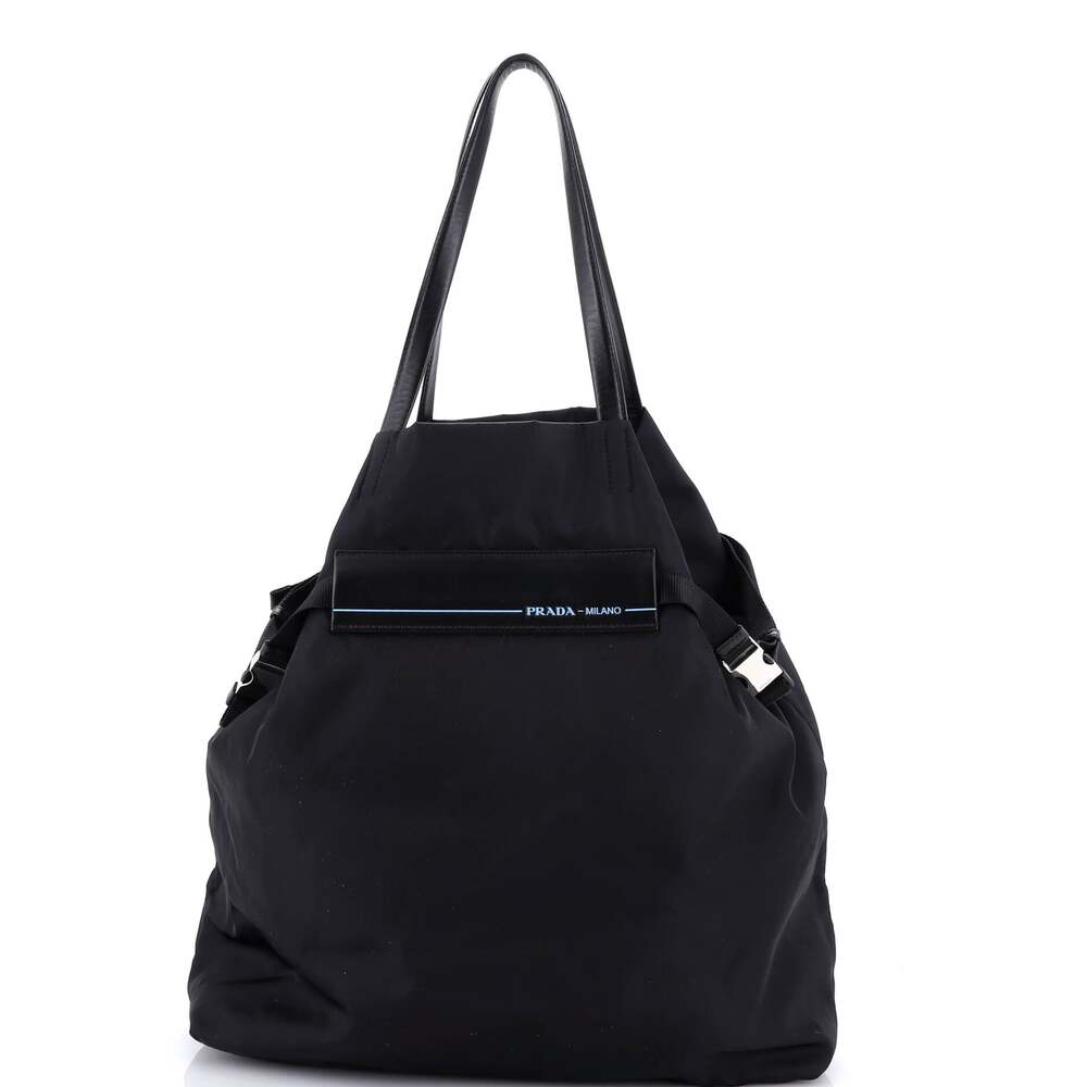 Prada Belted Logo Tote Tessuto Large #242689P91B
